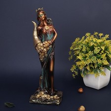 Fortuna Römische Göttin Des Guten Glücks Tyche Statue Figurine Idol 11 Zoll