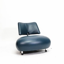 Leolux Pallone-Pa Sessel Leder Design petrol Lounge