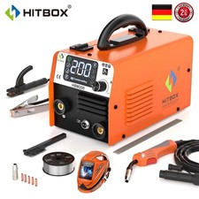 MIG MMA WIG Schweißgerät 200A Fülldraht Schweissgerät Set fürAnfänger w/Helm