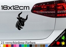 Stierkopf Aufkleber Spanien Toro Bulle Vinyl Tribal Taurus Bull Ochse 18x12cm