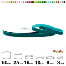 Samtband Rolle FARBAUSWAHL in 3/6/10/16/22/25/50mm Schleifenband Dekoband