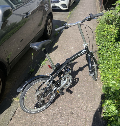 Cyco faltrad schwarz silber - faltrad, schwarz/silber