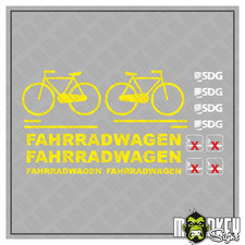 LGB Set Aufkleber Spur G Gartenbahn Fichtelberg Fahrradwagen Modellbahn