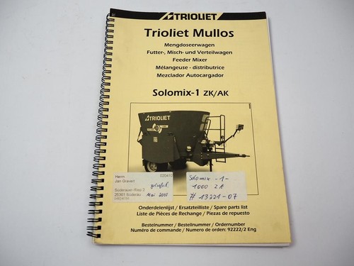 Trioliet mullos solomix zk - trioliet,