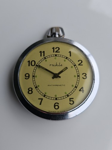 Ruhla taschenuhr pocket watch - ruhla,