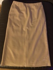 Stefanel Rock 36/38 S/M midi apart beige braun Midirock Wollrock Midi Wolle