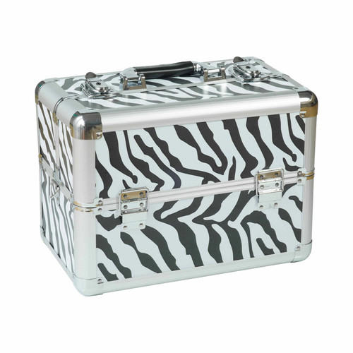 Kosmetikkoffer kompakt zebra - kosmetikkoffer,