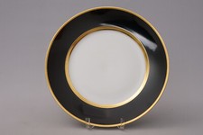Augarten Wien Colors of Augarten schwarz Goldrand Teller Ø 29cm UNBENUTZT
