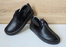 Clarks Originals x Patta Desert Trek Patta Black Leder Lackleder Schuhe 7 = 41