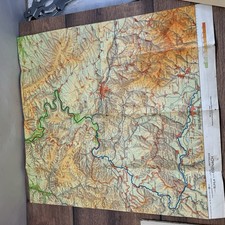 DDR Reliefkarte Ruhla Eisenach