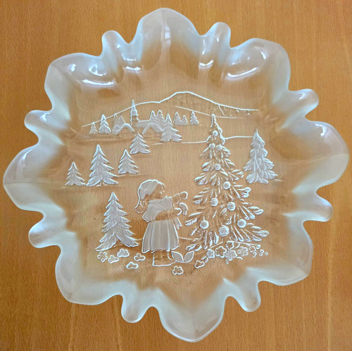 Glas dekoteller transparent - glas,
