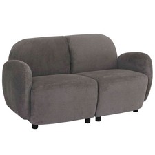 B-Ware 2er-Sofa MCW-P33, Stoff/Textil Chenille (330 g/m²) Öko-Tex, grau