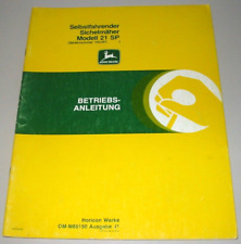 Betriebsanleitung John Deere