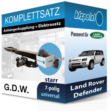 Für Land Rover Defender 09.19- G.D.W. Anhängerkupplung starr + 7polig E-Satz neu