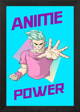 Anime Power gerahmtes Wandbild