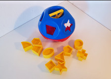 Tupperware Kombiball *vintage* Klassiker aus den 70ern, komplett, rot-blau