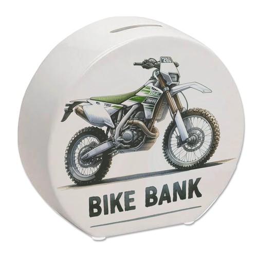 Enduro motorrad spardose mit - spardose,