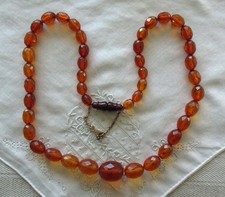 ALTE BERNSTEIN-KETTE - AMBER -