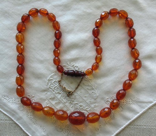 Alte bernstein kette - bernstein-kette, amber