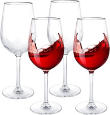 4 Stück Plastic Wine Glass