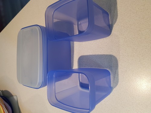Tupperware swingbox blau - 3x,
