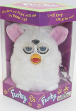 Vintage White Blue Eyes Furby