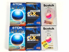 6x VHS-C Kassette leer Neu &
