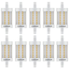 10 x Osram LED Leuchtmittel Star 78mm 8W = 75W R7s 1055lm warmweiß 2700K DIMMBAR