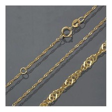 Kreuz Anhänger 17 mm Gold 333 40,45,50,55 cm mit / ohne verschiedenen Goldketten