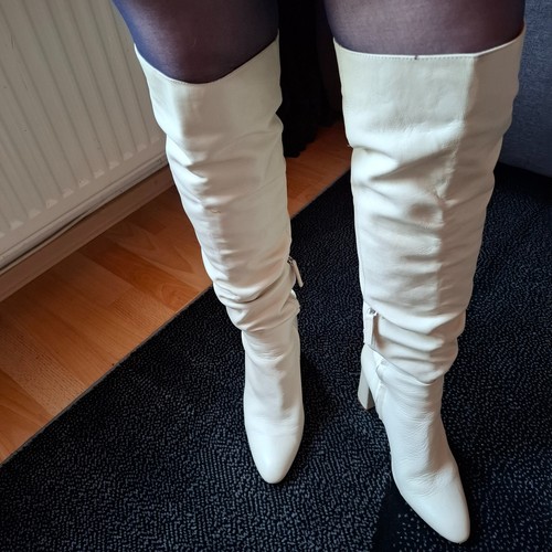 Stiefel von zara creme - stiefel,