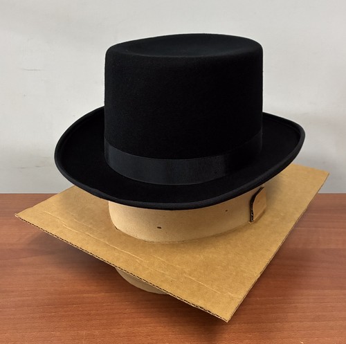 Mens black pork pie - black,