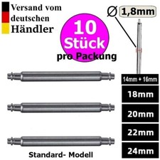 10 x Federstege Edelstahl Federstifte Uhrenstifte Uhrenarmband Armbanduhr Uhren