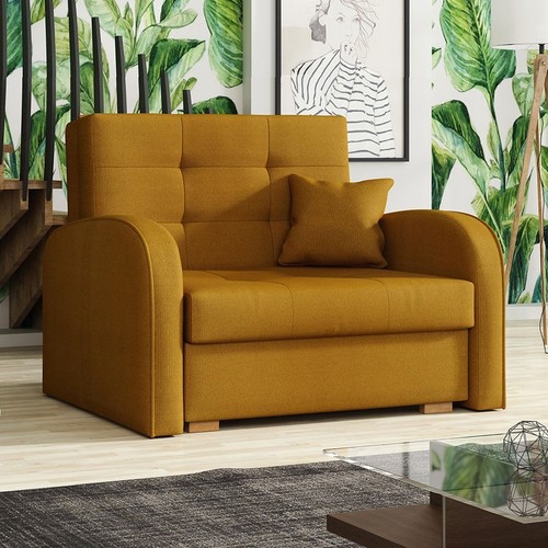 Sofa vivian gold ausklappbar - sofa,