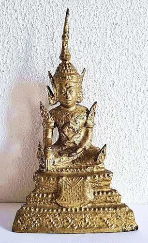 Schöne alte vergoldete buddha - vergoldete,