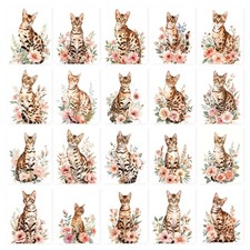 Bengal Katze Kunstdruck A4