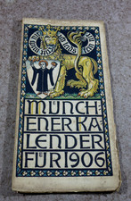 Alter Münchener Kalender 1906 Heraldik Wappen Otto Hupp