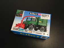Kibri 52211 Baukasten MB UNIMOG mit Häcksler und Fangkorb H0 1:87