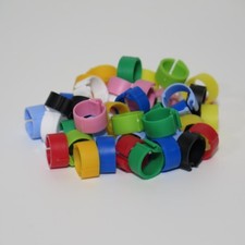 50 Clipsringe 8 mm - Tauben