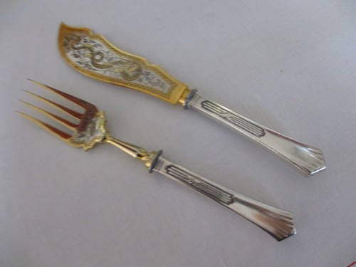 Fischvorleger 2teilig antik