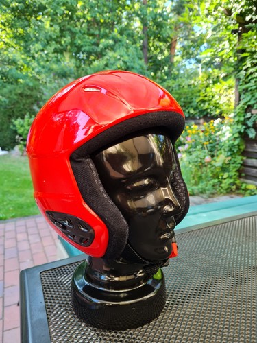 Knallroter ski helm sturzhelm - knallroter,
