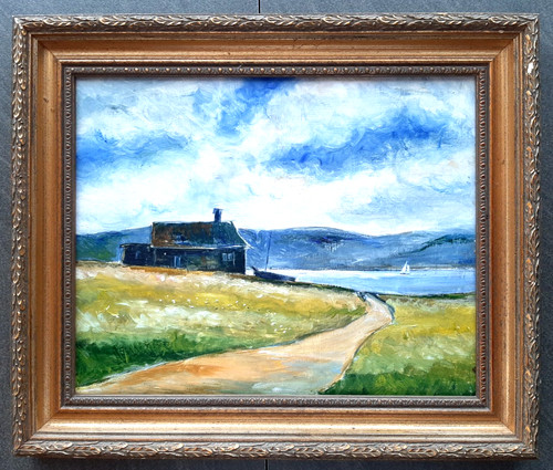 Original öl gemälde bild - Öl,