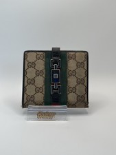 Gucci GG Canvas Geldbörse Grün-Rot Wallet Portmonee Portemonnaie Geldbeutel