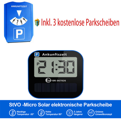 Digitale parkscheibe solar - solar, &