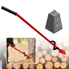 130cm Stammwender Kantheber mit Wendehaken Geschmiedeter Fällheber Forst Stahl