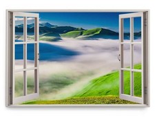 120x80cm Wandbild Fensterbild