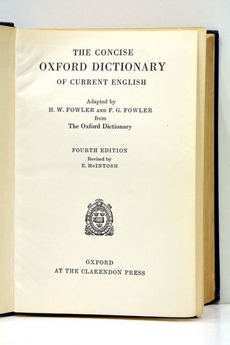 The concise oxford - concise, dictionary
