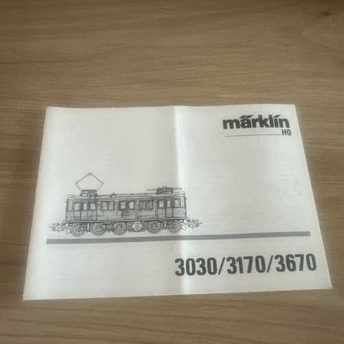 Märklin gebrauchsanleitung - ho,