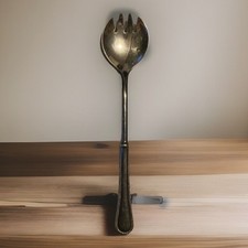 VINTAGE SILBERPLATTE SALATSCHLEUDER LÖFFEL VERZIERTE HÜBSCHE 