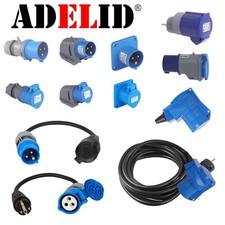 CEE Adapter Stecker Kupplung Verlängerungskabel 16A für Camping Wohnmobil Boot