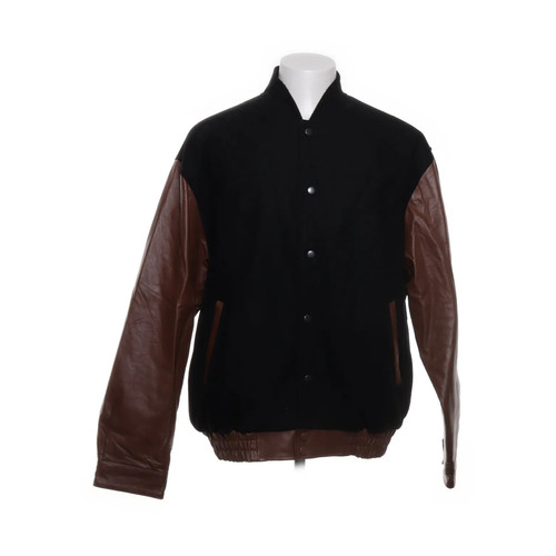 Leather collegejacke - u.s.a.,,